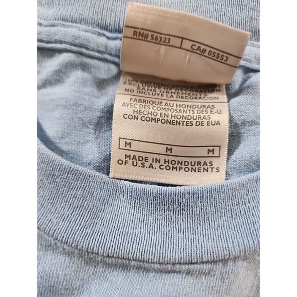 Rare VTG NIKE Just Do It Spell Out‎ T Shirt 90s Blue Medium - Picture 3 of 7